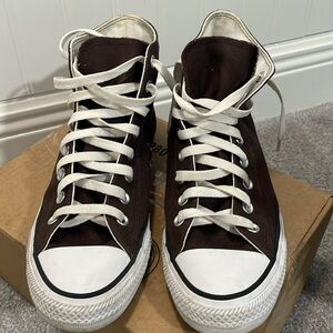 Converse Chuck Taylor All Star hightop dark brown shoes women’s sz 10 men’s sz 8